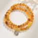 Natural Crystal Golden Tiger Eye Stone Pixiu Double Circle Bracelet Classic New Chinese Women's Handstring Jewelry_ipsvogv.com