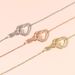 Unisex infinite love shaped bracelet for women single zircon simple versatile hand jewelry_ipsvogv.com