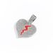 hot Selling New Product, Heart Wrenching Diamond Alloy Pendant, Hip-hop Cuban Chain Necklace, Men's Necklace_ipsvogv.com