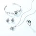 S925 Sterling Silver Bracelet Green Moss Stone Water Grass Agate Open Bracelet Silver Jewelry Fashion Light Luxury_ipsvogv.com