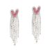 Sweet, Bitter And Spicy Sister Long Love Fringed Earrings, European And American Temperament Trend Rhinestone Earrings, Women's Jewelry Earrings_ipsvogv.com