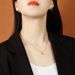 Sterg Sier Necklace Women's Heart-shaped Lock Pendant All-match Ins Style Qingdao Jewelry Niche Design High-end Sense_ipsvogv.com