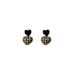 Wom's Earrings Retro Love Autumn And Winter Fashion Design Korean Short Houndstooth Plaid Peach Heart Earrings For_ipsvogv.com