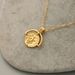 Liu Yifei's Same Necklace, Crescent Roman Coin Collarbone Chain, Women's Light Luxury Niche Design, High-end Sense_ipsvogv.com