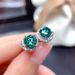 Cao Shi Live Broadcast Drainage Welfare Payment Imitating Maldives Blue Green Zircon Earrings Female_ipsvogv.com