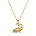【 】 Dolphin Light Luxury Charm Gorgeous Full Diamond Necklace Women's Versatile Clavicle Titanium Steel Chain_ipsvogv.com