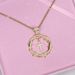 New Round Thorn Hollow Inlaid Rhinestone Virgin Cross Pendant Necklace Hip Hop_ipsvogv.com