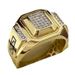 Plated Jewelry Gold Wind Set Diamond Men's Ring_ipsvogv.com