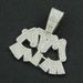 Hip Hop Exaggerated Cool Full Diamond Spliced Letter Pendant Necklace New Trendy Outfit Cuban Chain_ipsvogv.com