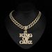 Hip Hop New Product 81king Of Carz Full Diamond Alloy Pendant Rap Cuban Chain Men's Necklace_ipsvogv.com