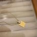 Small Niche Design Titanium Steel Letter Necklace For Women, Simple And Fashionable, Versatile Square Brand Collarbone_ipsvogv.com