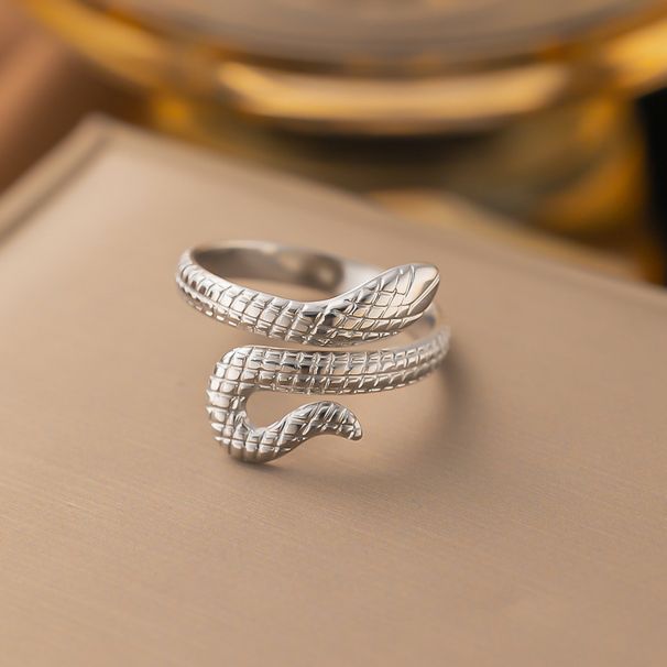 Fashionable New Stainless Steel Ring Punk Hip-hop Style Twelve Zodiac Snake Male And Female Rings_ipsvogv.com
