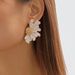 E8418 New Alloy Women's Style Pattern Flower Earrings_ipsvogv.com