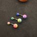 puncture navel ring mixed color navel nail color grinding yarn acrylic navel nail BELLY_ipsvogv.com