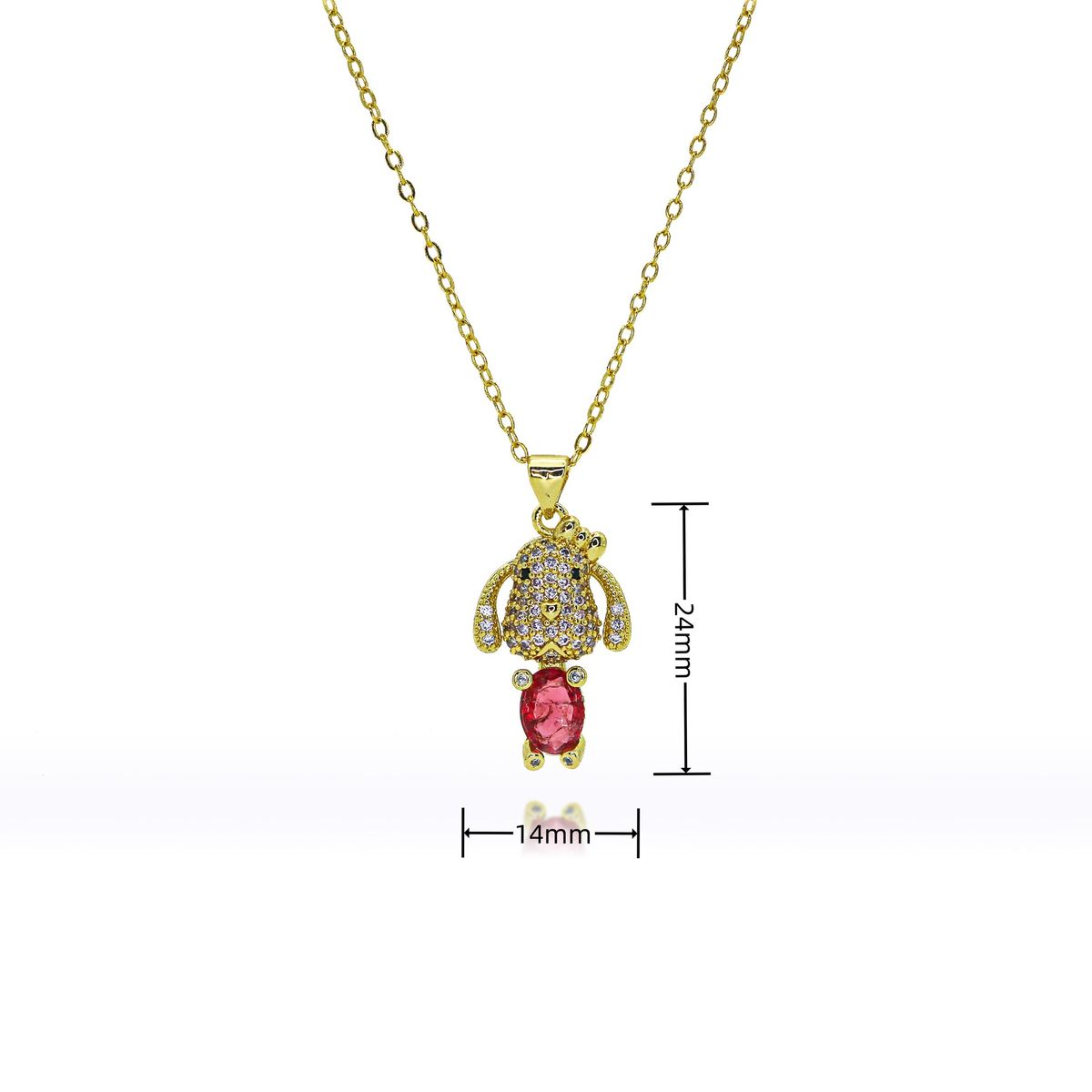Puppy Pendant Necklace For Girls - Light Luxury Clavicle Chain, High-End Niche Design Jewelry, Durable Summer Gift_ipsvogv.com