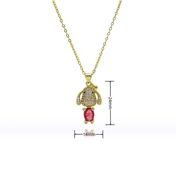 Puppy Pendant Necklace For Girls - Light Luxury Clavicle Chain, High-End Niche Design Jewelry, Durable Summer Gift_ipsvogv.com