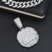 Hip hop necklace World famous painting medal The Last Supper diamond pendant necklace for men_ipsvogv.com