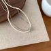 South Korea's East Gate Pearl Snake Bone Layered Necklace For Women's New Simple, Small, And High End Collar Chain_ipsvogv.com