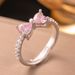 2025 New Women's Design Geometric Diamond Set Round Beads Cold Wind Open Ring For Women_ipsvogv.com