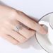 Setting Sliver Crown Diamond Ring Moissanite Ring_ipsvogv.com