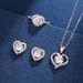 Kwai Online Live Broadcast Love Design Silver Necklace Imitate D Color Moissanite Female Pendant_ipsvogv.com