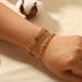 Ins Style Watch Gold-Plated Stainless Steel Cuban Flat Snake Chain Jewelry Bracelet_ipsvogv.com