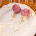 Women’s Jewelry Set Fashion Atmosphere Rose Petal Earrings New Retro Niche Gauze Camellia Flower Tassel Earrings National Style Earrings_ipsvogv.com