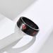 Men's Jewelry Spades Hearts Plum Blossom Squares Playing Card Pattern Titanium Steel Rotatable Ring_ipsvogv.com
