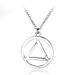 Rap Singer Eminem's Pendant Necklace, Nightclub Hip-hop Minimalist Triangular Necklace_ipsvogv.com