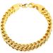 Hip Hop Stainless Steel Four-Sided Men's Simple Punk High-End Cuban Bracelet_ipsvogv.com