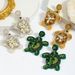 Creative animal series earrings Personalized handmade rice beads cute earrings Ladies daily wear_ipsvogv.com