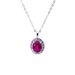 S925 silver cultivated emerald pendant female retro pendant necklace_ipsvogv.com