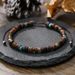 Turquoise Wood Beads Elastic Bracelet Bohemian Beach Style Braided Adjustable Men's Bracelet Anklet_ipsvogv.com
