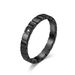 Ins niche square diamond titanium steel women's ring ring fashion temperament wear simple single tail ring hand jewelry_ipsvogv.com