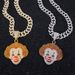 Unisex New Clown Diamond Alloy Pendant From Men's Trendy Hip Hop Cuban Chain_ipsvogv.com