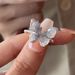 Summer Fragmented Ice Blue Butterfly Ring, Female Niche Design, Light Luxury, High Grade, Finger Ring 2024 New Edition_ipsvogv.com