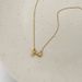 Hollow Necklace For Women, Light Luxury Niche Design, Heart Ribbon Bowknot Collarbone Chain, Stainless Steel Choker_ipsvogv.com