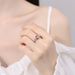 Live Streaming Hot Selling Pomegranate Red Zircon For Women With Adjustable Opening Index Finger Ring, Light Luxury And_ipsvogv.com