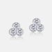 Three Petal Flower Moissanite Earrings For Women S925 Silver Inlaid With Brilliant Moissanite Earrings Simple And Fashionable_ipsvogv.com