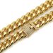 Fashionable men's Cuban gold chain hiphop, personalized diamond studded buckle necklaces, and accessories_ipsvogv.com