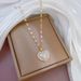 Live New Mermaid Ji Beizhu Love Titanium Steel Necklace Women's Korean-style All-match Elegant Fashion Neck Chain Clavicle Chain_ipsvogv.com