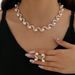 Women’s Jewelry Set Fashion Jewelry Hot Selling Women's Pearl S Shaped Jewelry New Bridal Wedding Accessories_ipsvogv.com