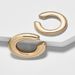 Women’s Jewelry Set Fashion Classic Style Asymmetrical Large And Small Ring Polished Alloy Ear Plus Double Round Ear Bone Clip C Shaped Ear Bone Clip_ipsvogv.com