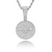 Unisex Compass Pendant Full Of Zircon Hip Hop Pendant Fashion Personality Trendsetter Men And Women Necklace Accessories_ipsvogv.com