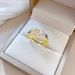 【 Real Gold Plating 】 Opened Star Moon Fashion Micro Inlay Light Luxury Index Finger Ring, Net Red, Same Cool Style_ipsvogv.com