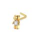 European and American new hot push L rod Beetle AAA zircon nose stud nose ring ear studs piercing jewelry manufacturer in stock hair_ipsvogv.com