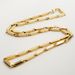 Stainless steel Jewelry necklace handmade melon seed chain Bevel diamond chain vacuum plating room gold men's and women's chain_ipsvogv.com