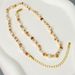 Fashionable Baroque Shijia Same Pearl Mixed Color Natural Stone Beads Irregular Cold Style Simple Women's Necklace_ipsvogv.com