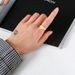 Men's Jewelry Cold Style Stainless Steel Oval Ring Gold Female Ring Stacking RC 471_ipsvogv.com