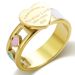 stainless steel rings niche cold style hollow heart shaped asymmetrical niche all match ins style love ring_ipsvogv.com